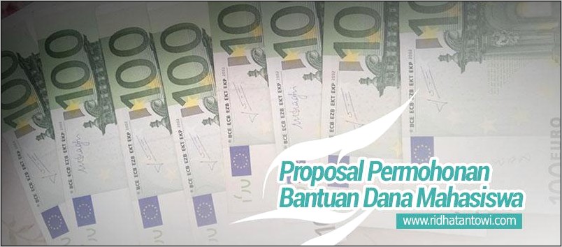 Contoh Surat Pengantar Proposal Permohonan Dana Mahasiswa Kepada Universitas