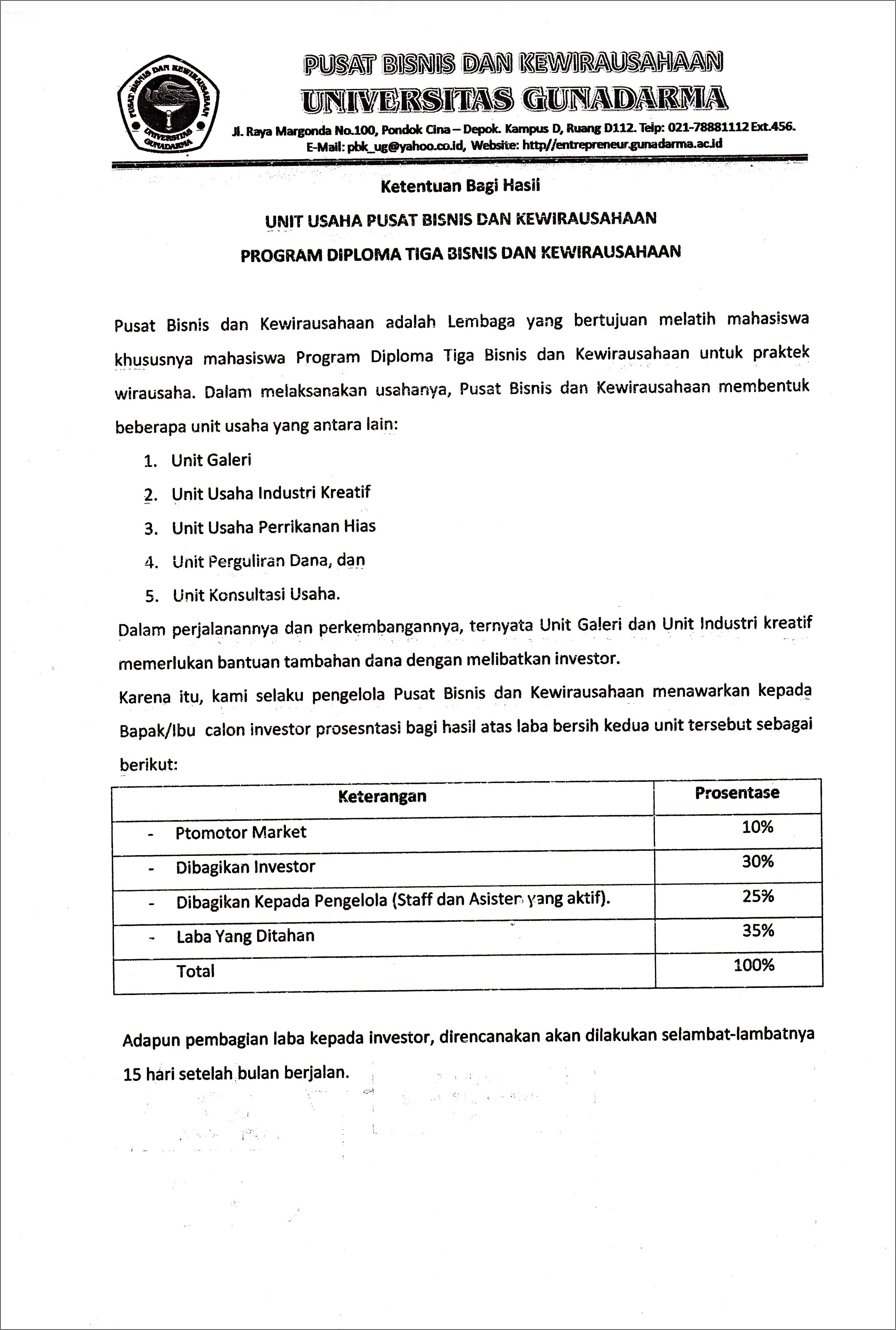 Contoh Surat Perjanjian Antar Jemput Karyawan