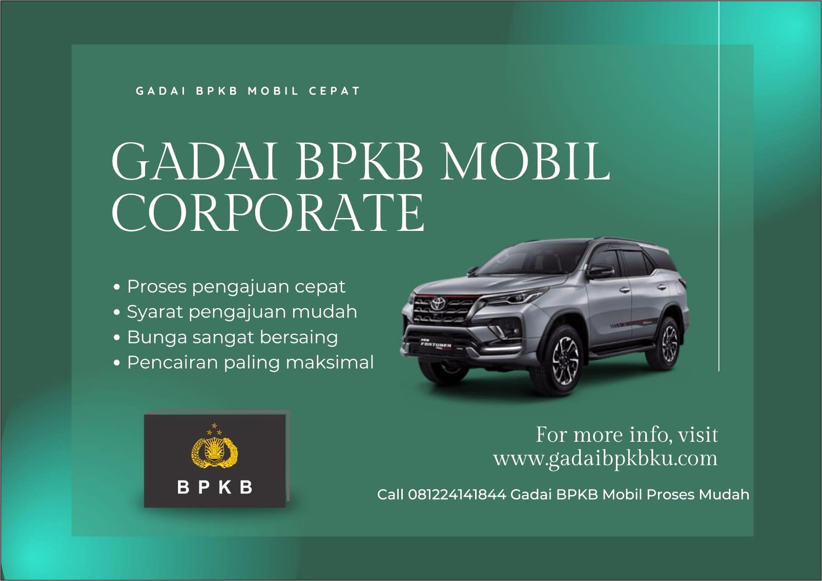 Contoh Surat Perjanjian Gadai Bpkb Mobil