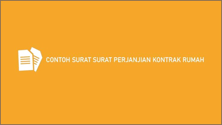 Contoh Surat Perjanjian Hukum Perdata