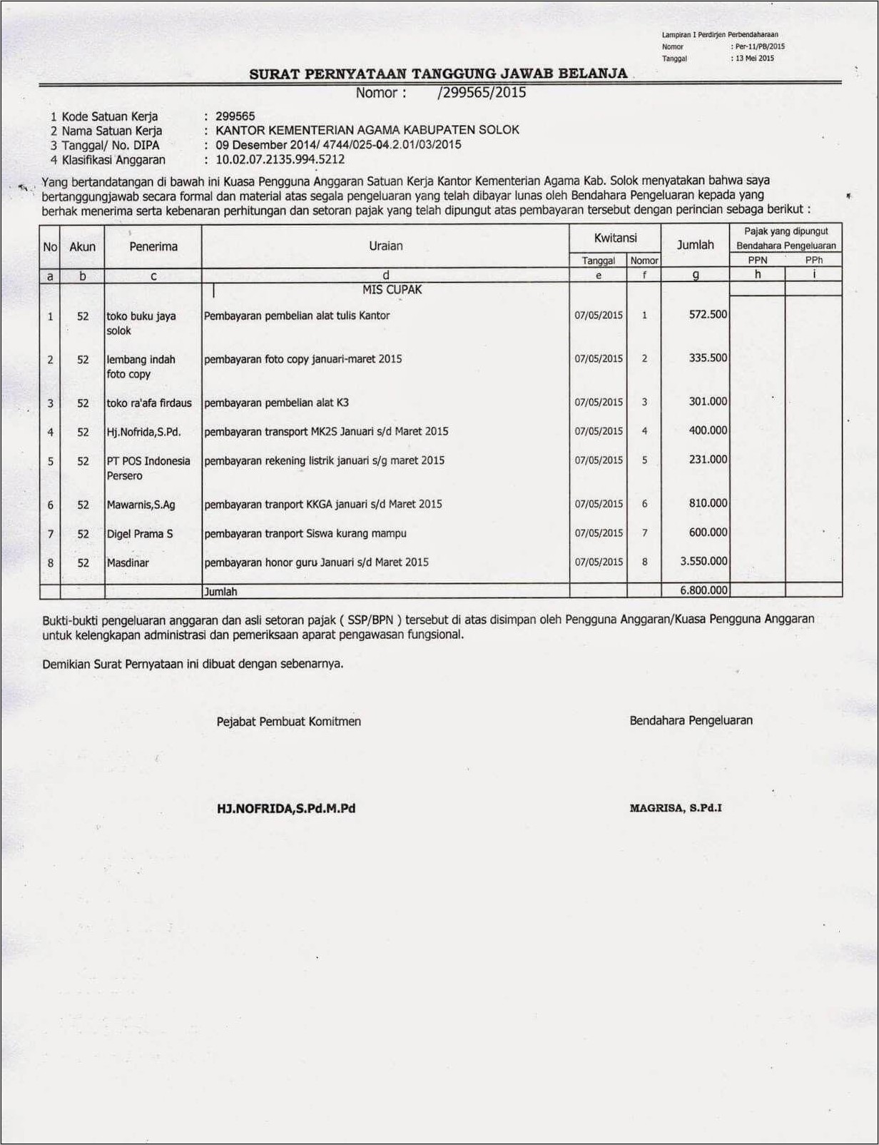 Contoh Surat Perjanjian Hutang Piutang Pdf