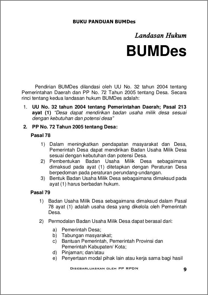 Contoh Surat Perjanjian Kerjasama Bumdes Penyediaan Kantor