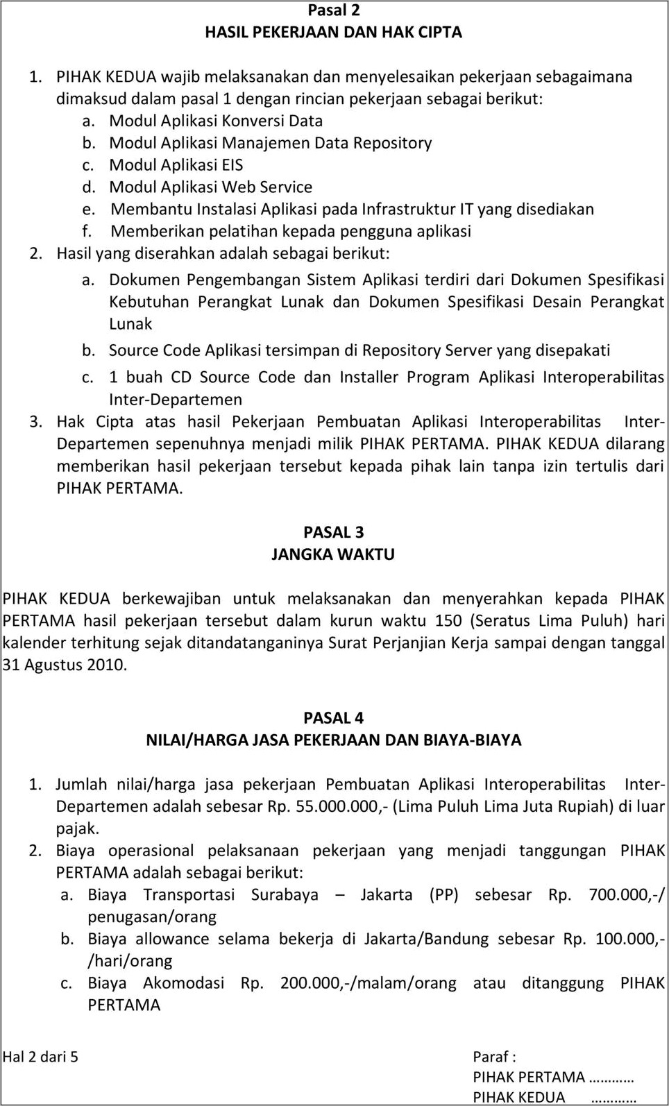 Contoh Surat Perjanjian Kerjasama Percetakanpenjiloitan Skripsi