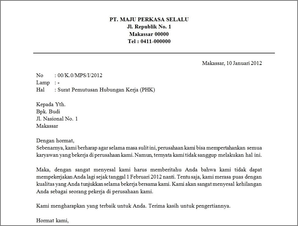 Contoh Surat Perjanjian Kerjasama Perusahaan Dengan Rumah Sakit  Surat