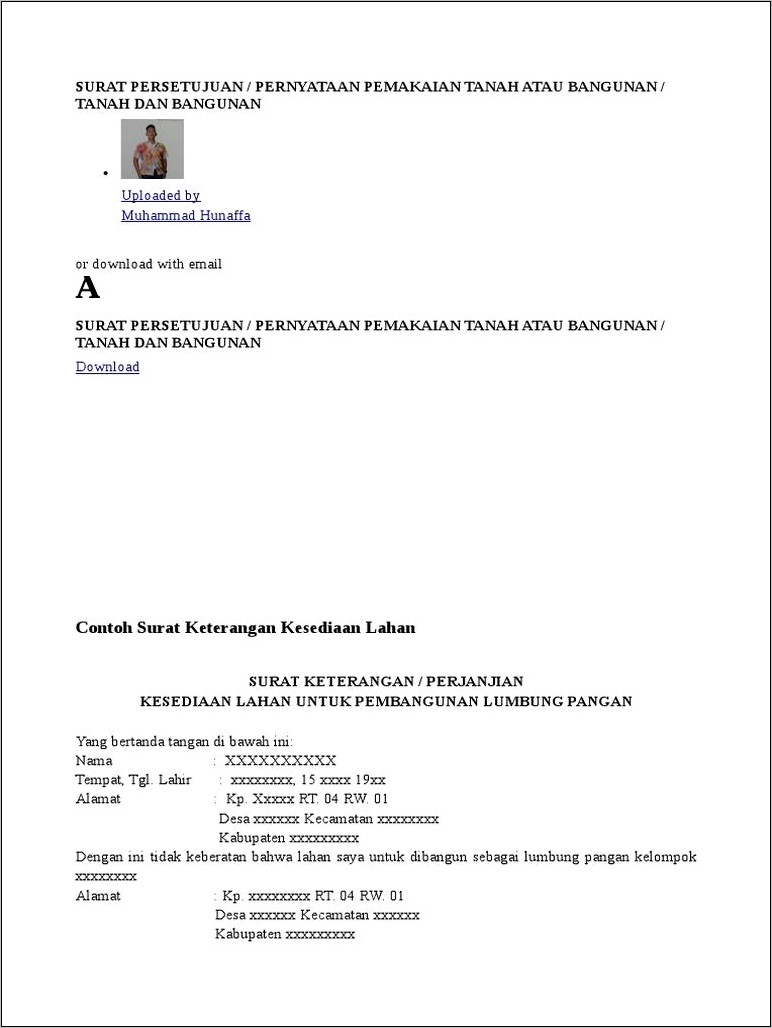 Contoh Surat Perjanjian Mendirikan Tower