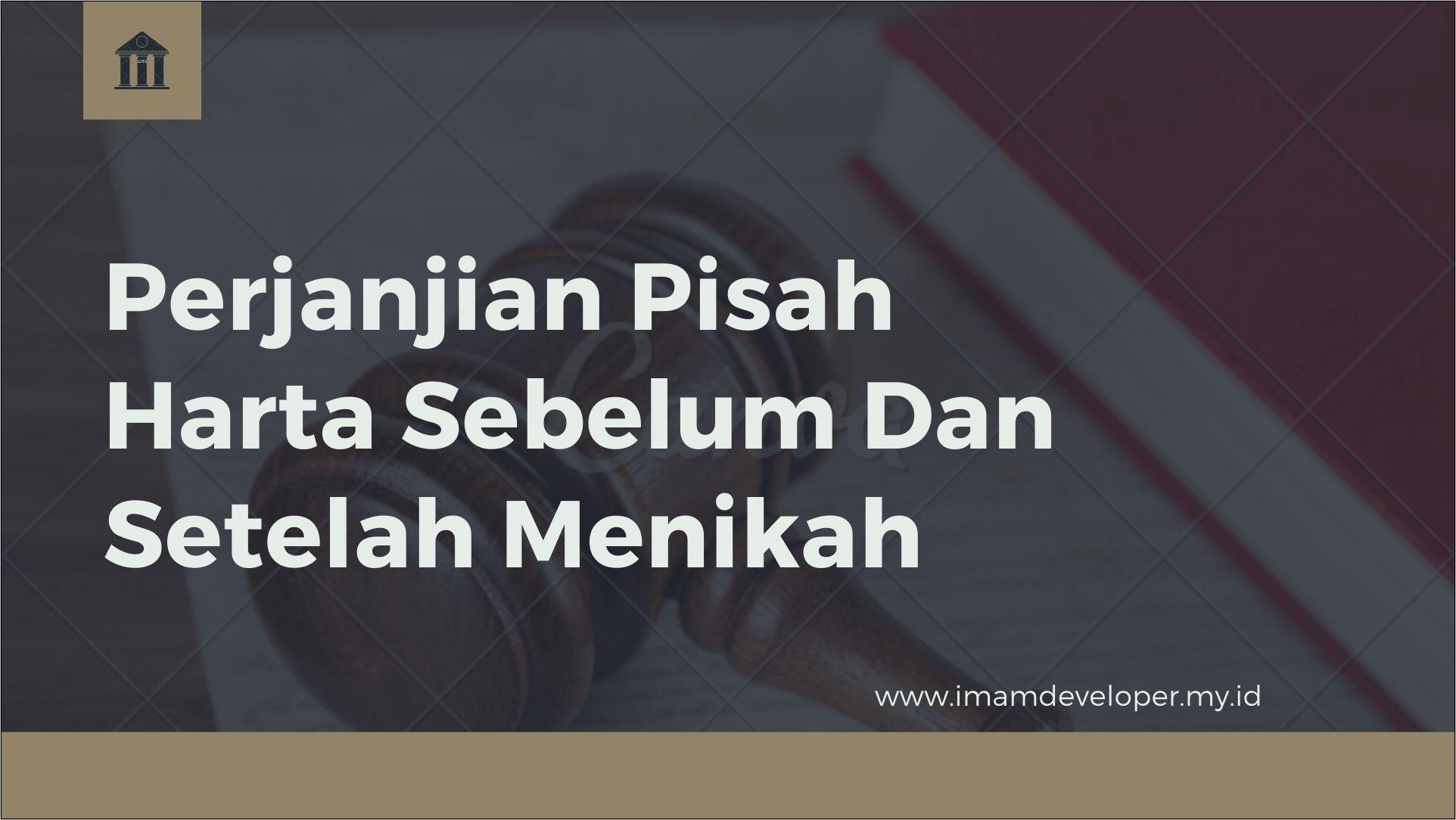 Contoh Surat Perjanjian Pisah Harta Setelah Menikah