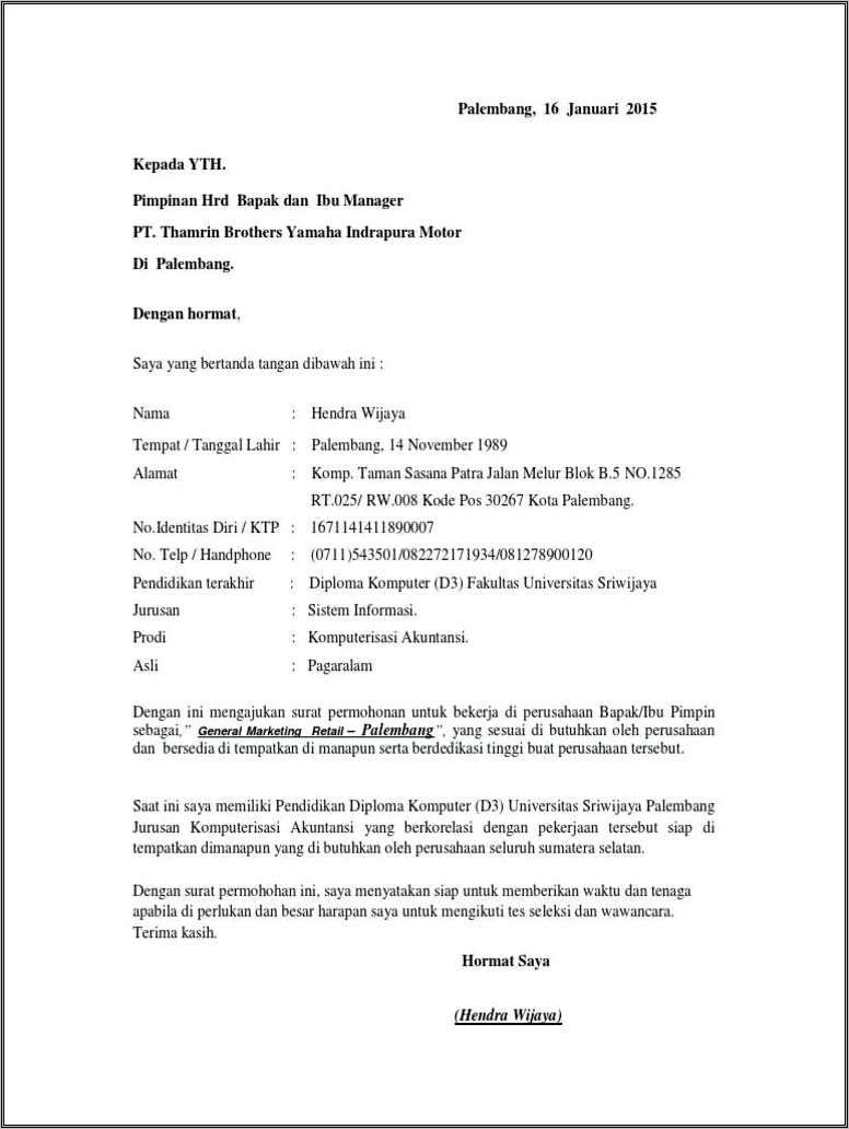 Contoh Surat Permohona Keterangan Bank Bjb