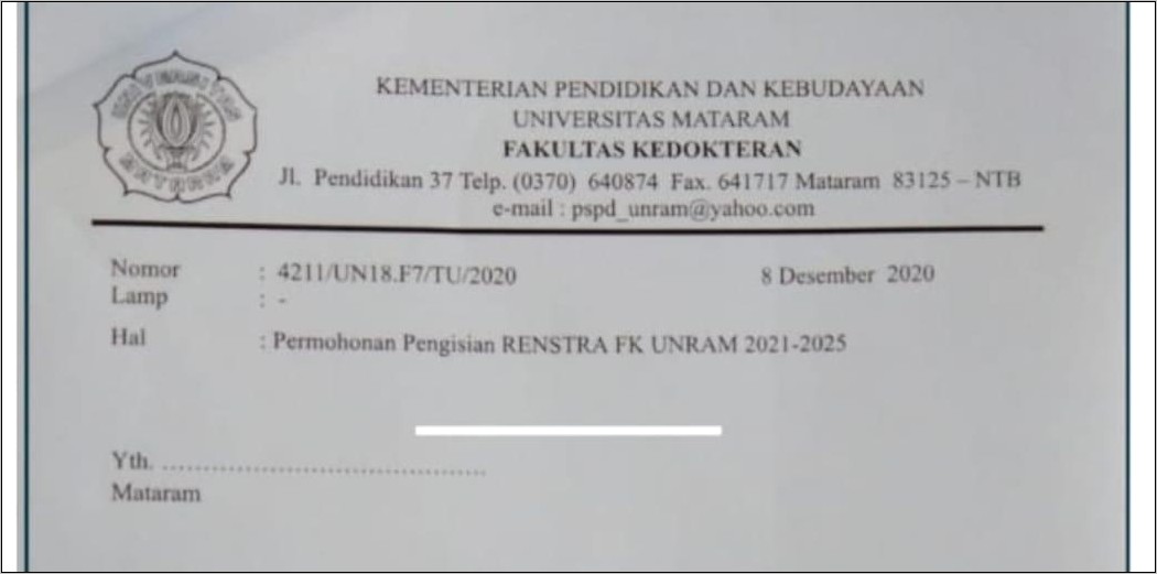 Contoh Surat Permohonan Akreditasi Ke Fk