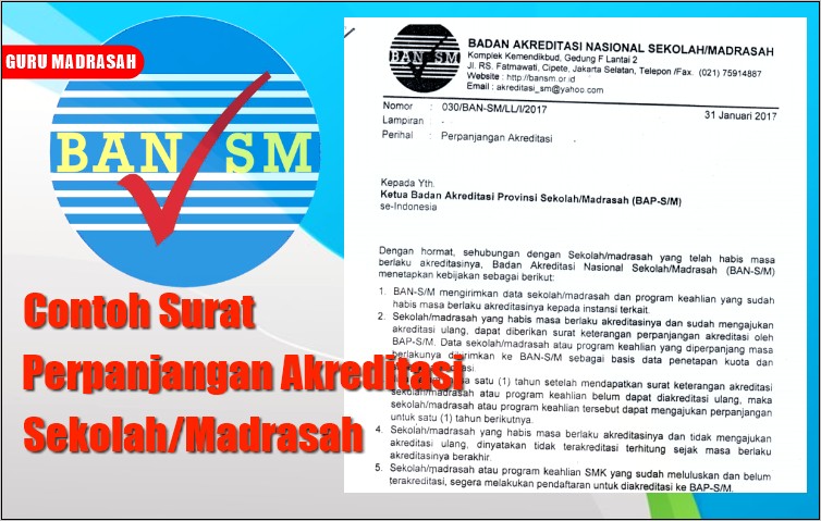 Contoh Surat Permohonan Akreditasi Ra