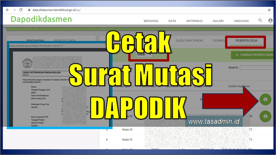 Contoh Surat Permohonan Akun Dapodik