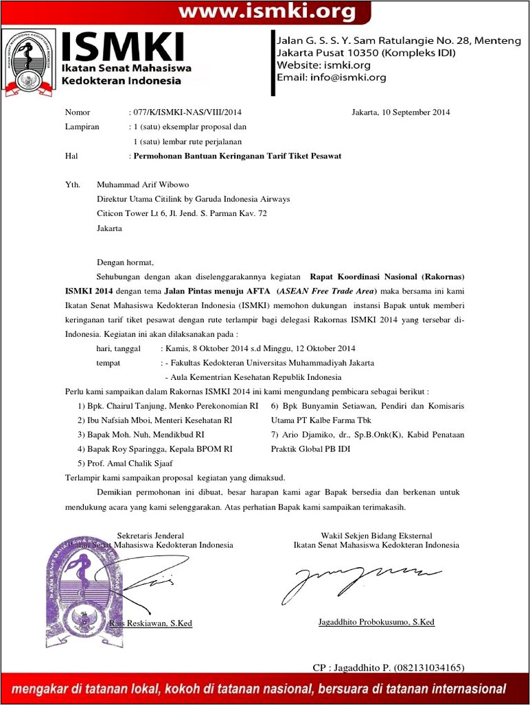 Contoh Surat Permohonan Bagasi Pesawat