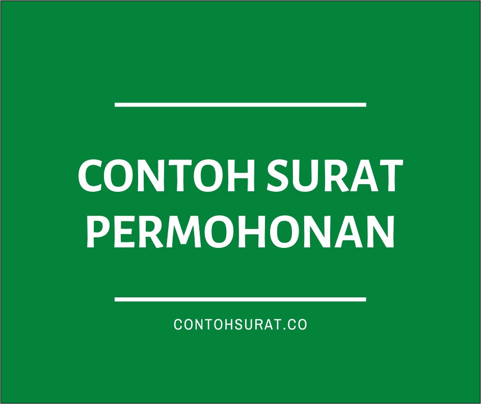 Contoh Surat Permohonan Bantuan Awal Pendidikan