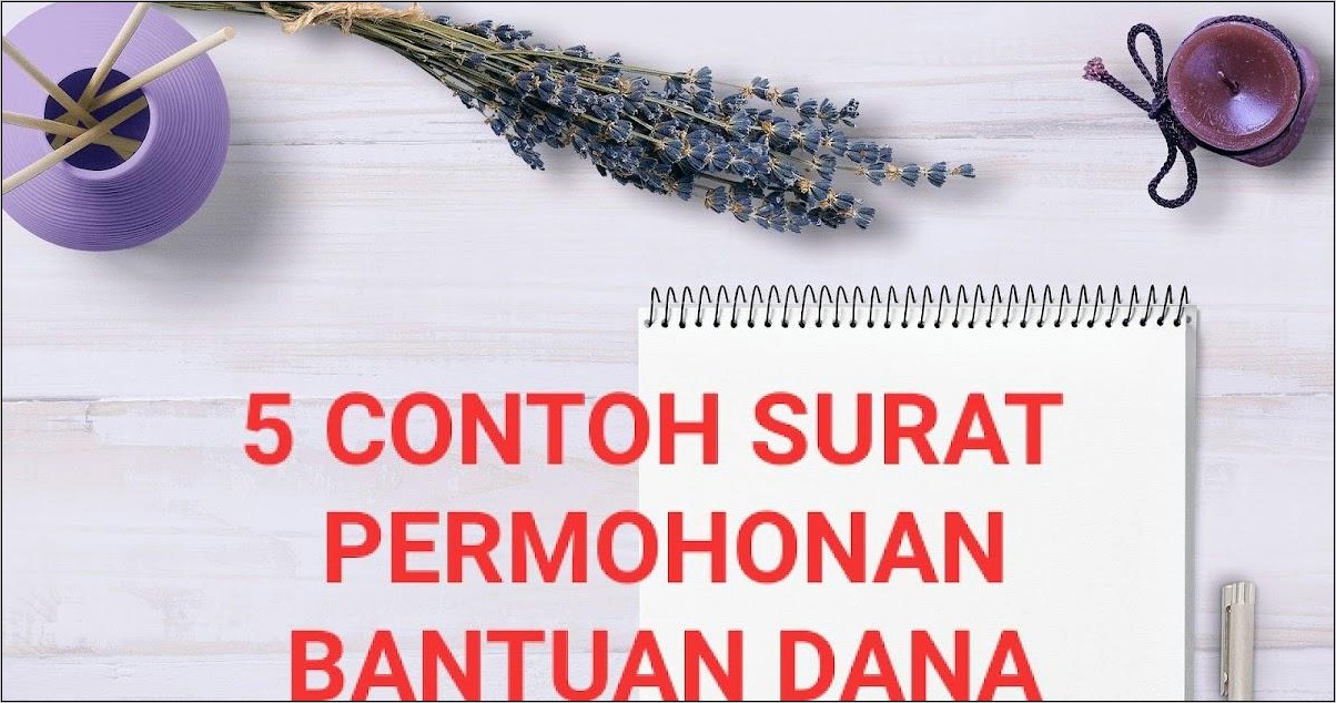 Contoh Surat Permohonan Bantuan Barang Alat Tulis Sekolah