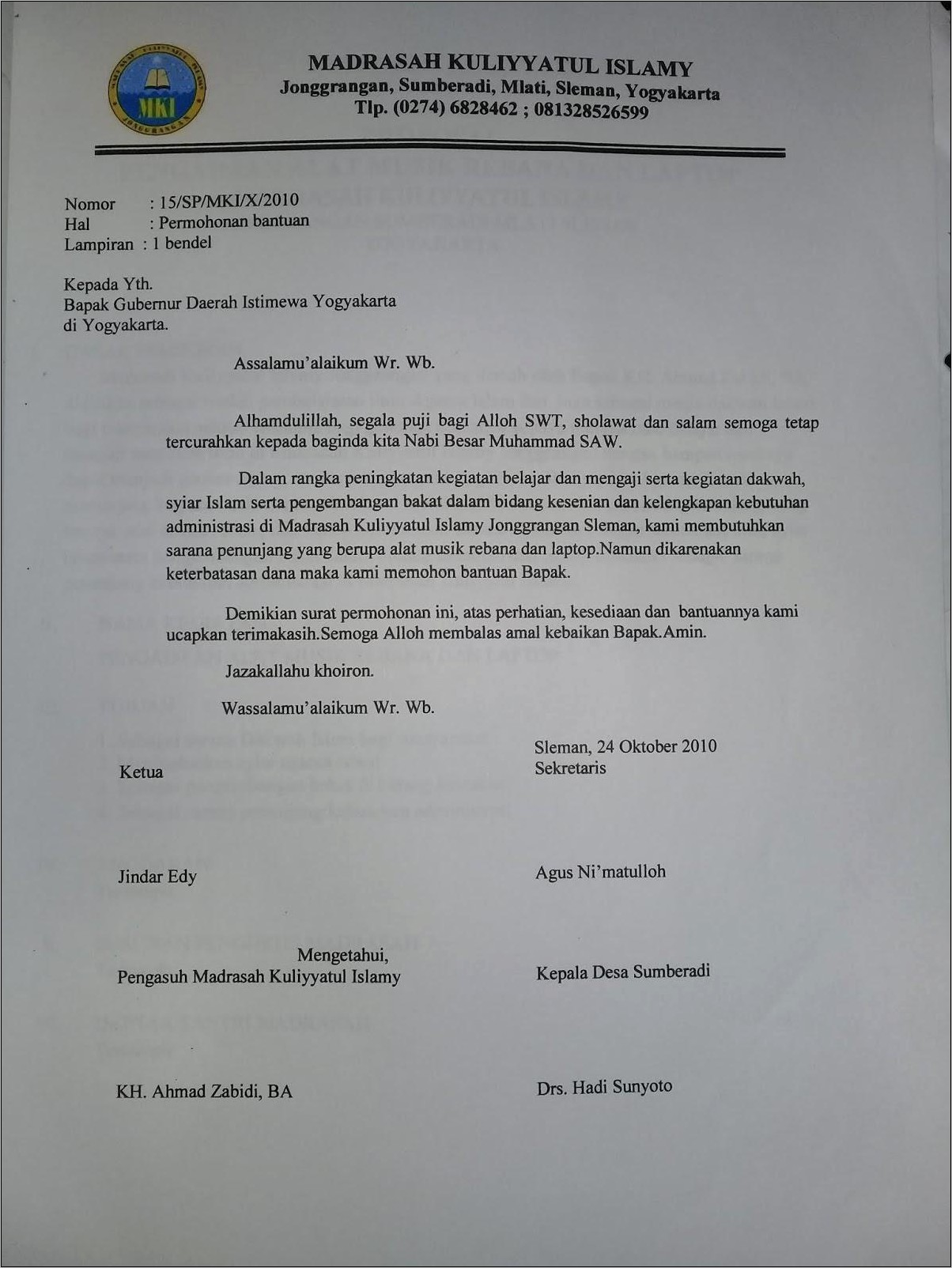 Contoh Surat Permohonan Bantuan Barang Foto Fotoshooting
