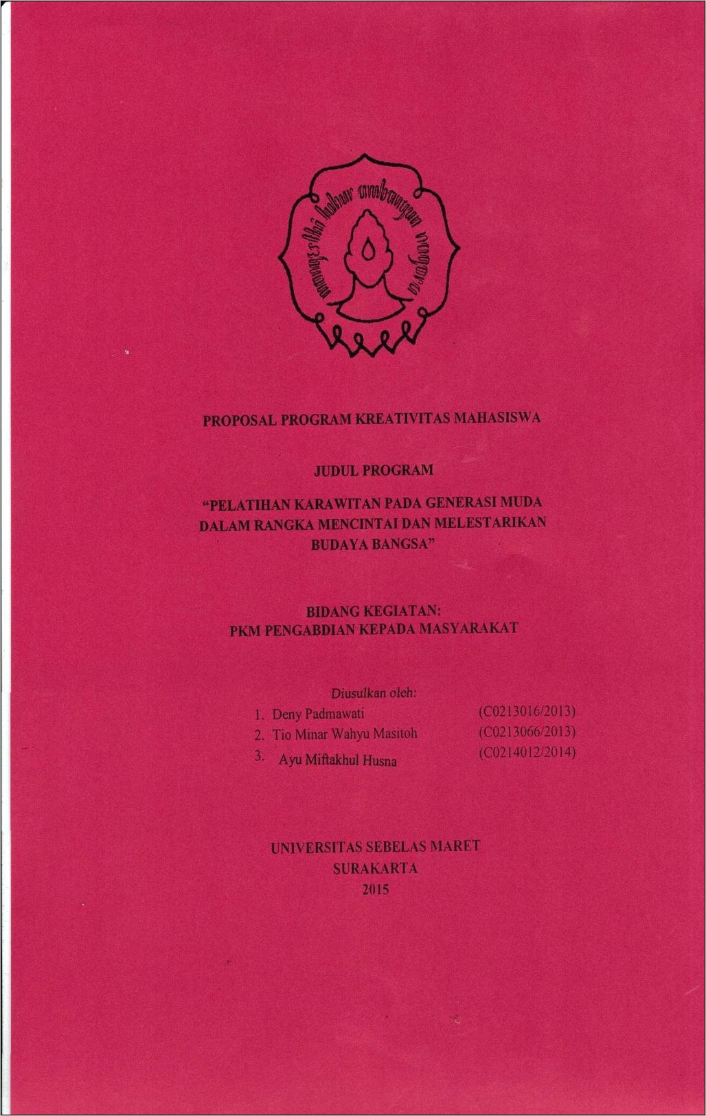 Contoh Surat Permohonan Bantuan Karawitan