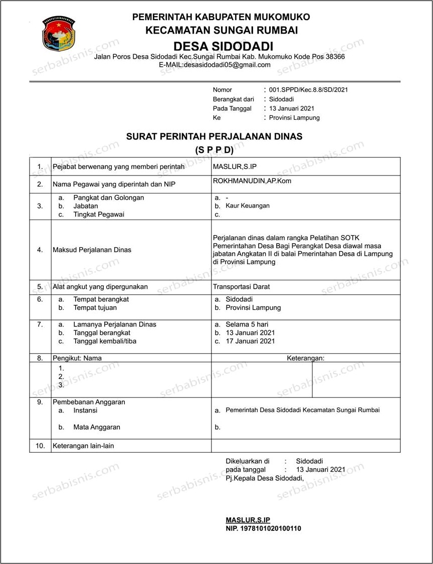 Contoh Surat Permohonan Bantuan Uang Saku