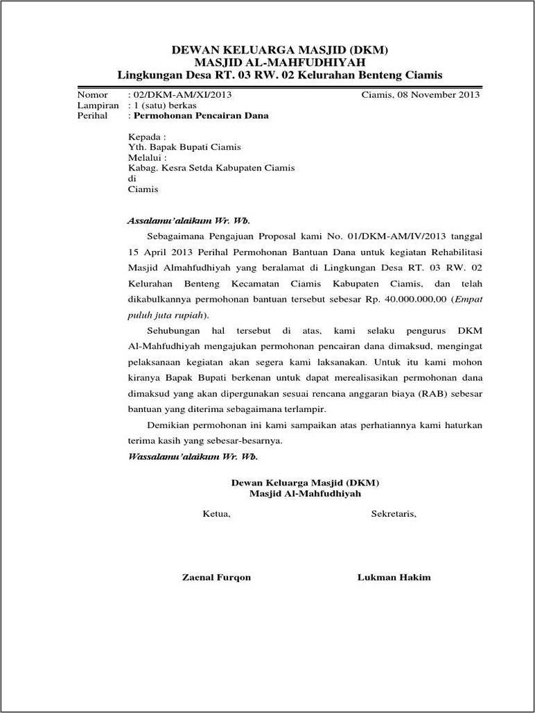 Contoh Surat Permohonan Beasiswa Kepada Setda