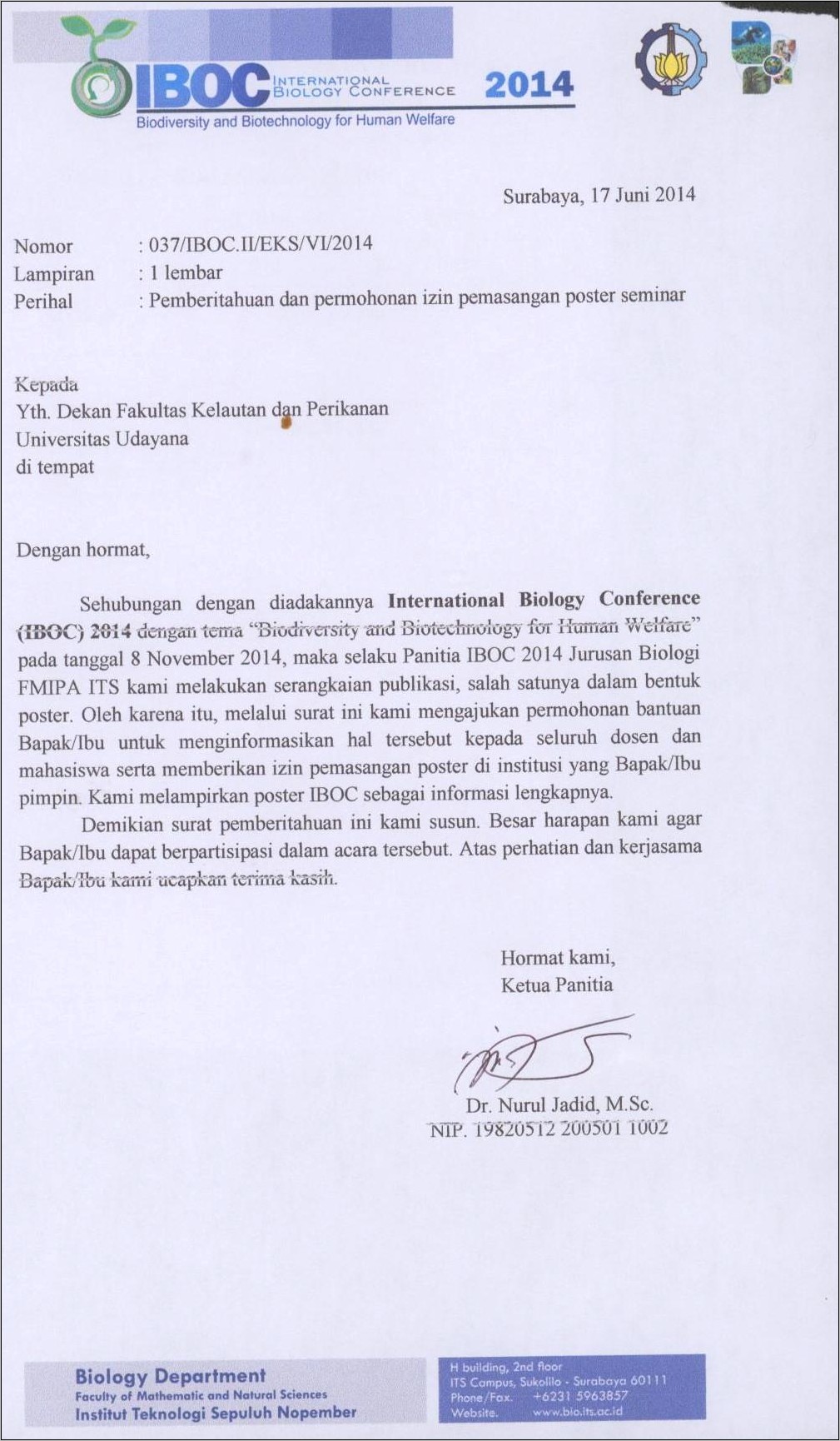 Contoh Surat Permohonan Bimbingan Akreditasi Rumah Sakit