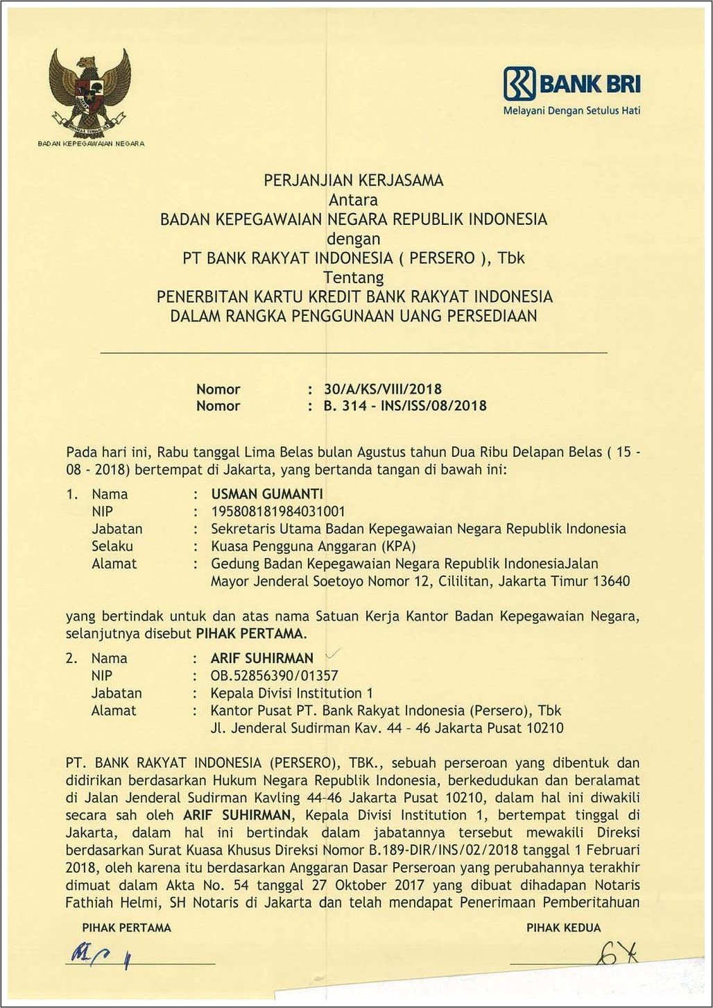 Contoh Surat Permohonan Blokir Rekening Kartu Kredit Bri