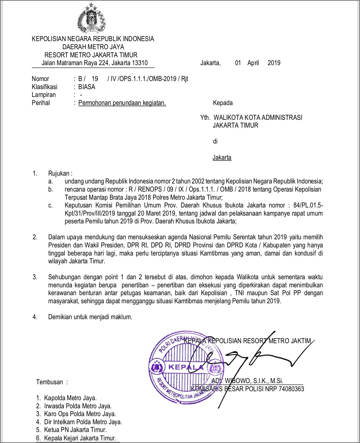 Contoh Surat Permohonan Bongkar Bangunan