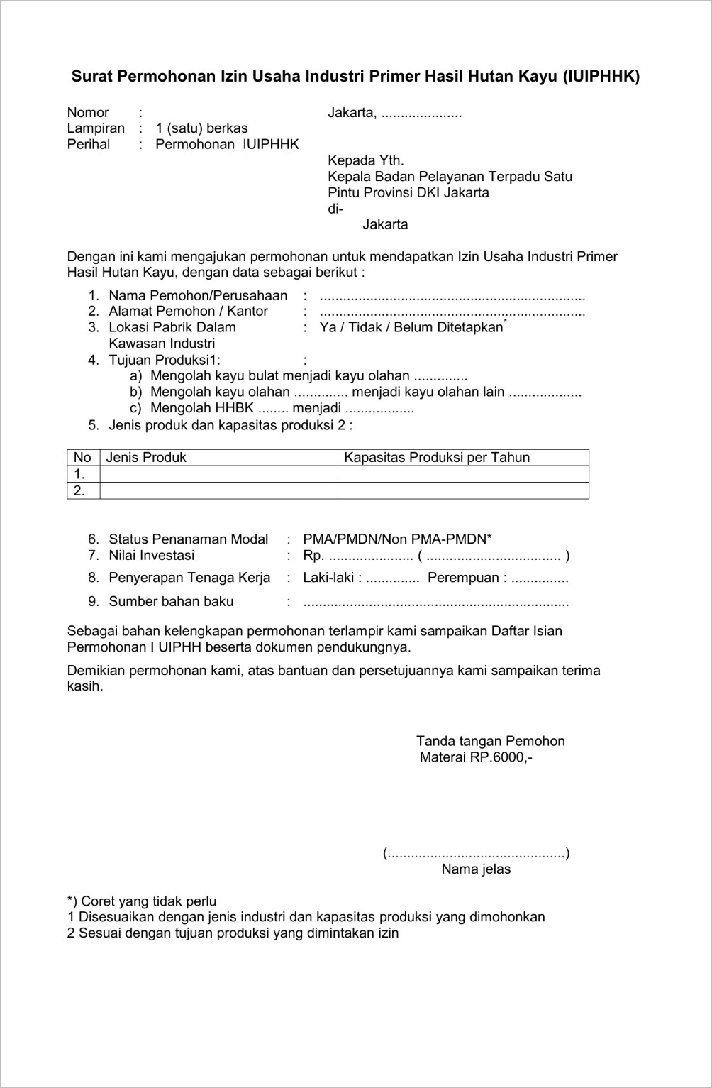 Contoh Surat Permohonan Calon Ketua Osis