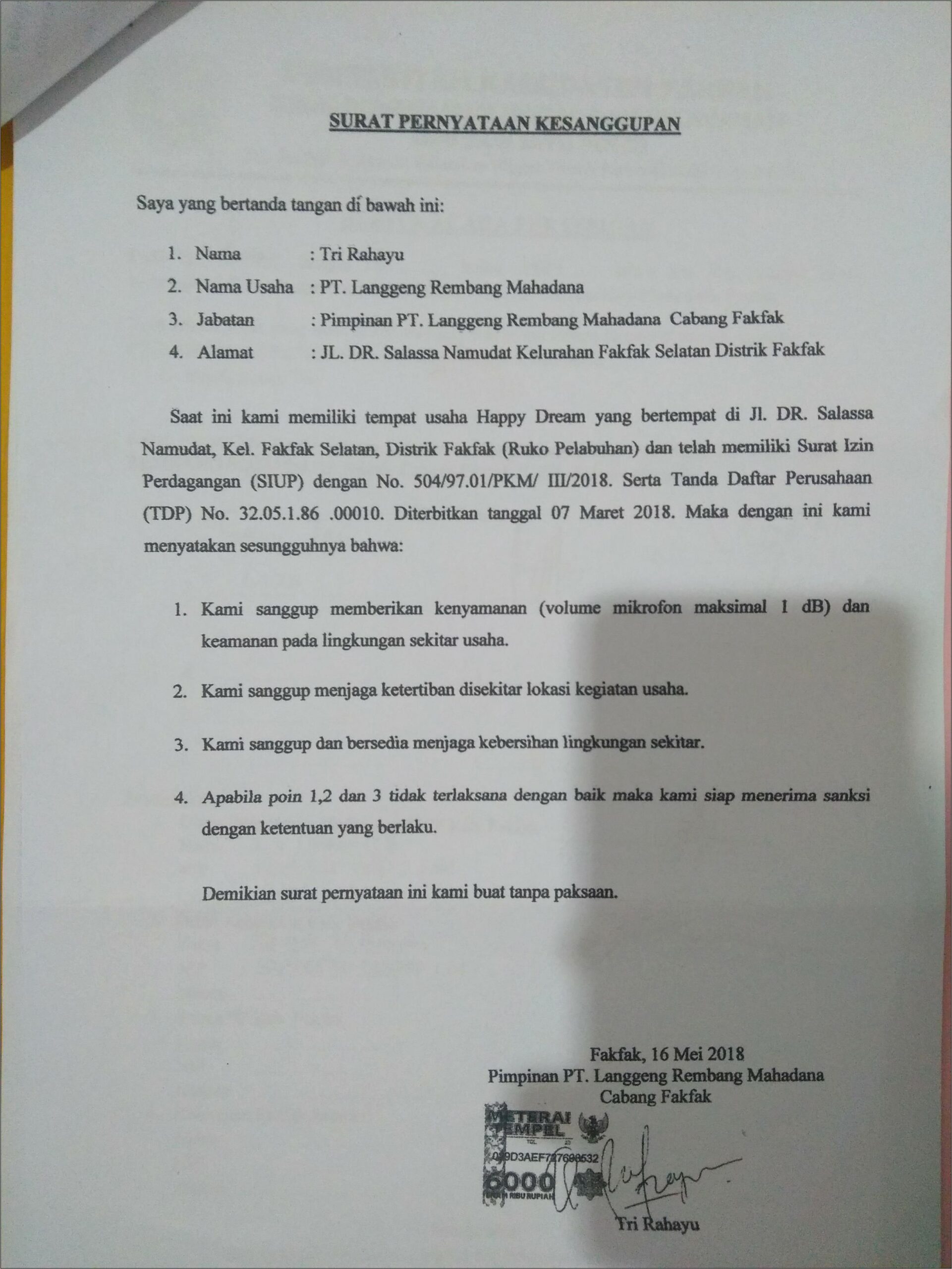 Contoh Surat Permohonan Dinas Pariwisata