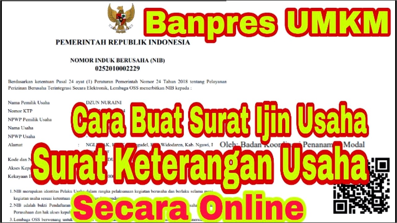 Contoh Surat Permohonan Dinas Ukm