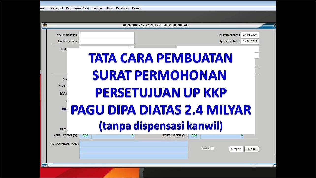 Contoh Surat Permohonan Dispensasi Pengajuan Spm
