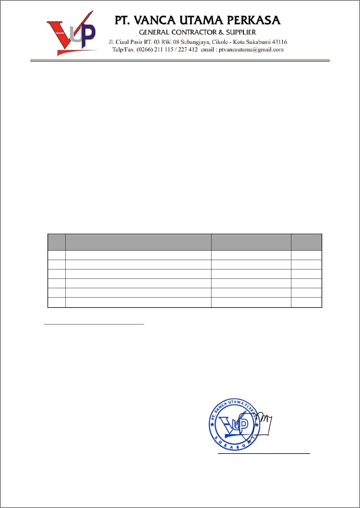 Contoh Surat Permohonan Dukungan Dumpt Truk