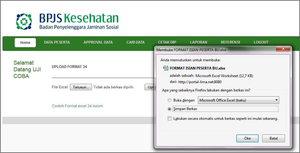 Contoh Surat Permohonan Edabu