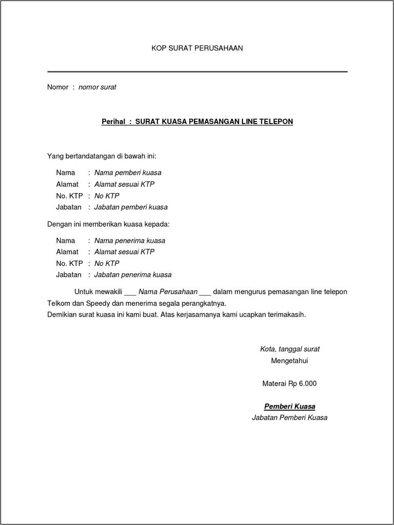 Contoh Surat Permohonan Ganti Nama Pdf