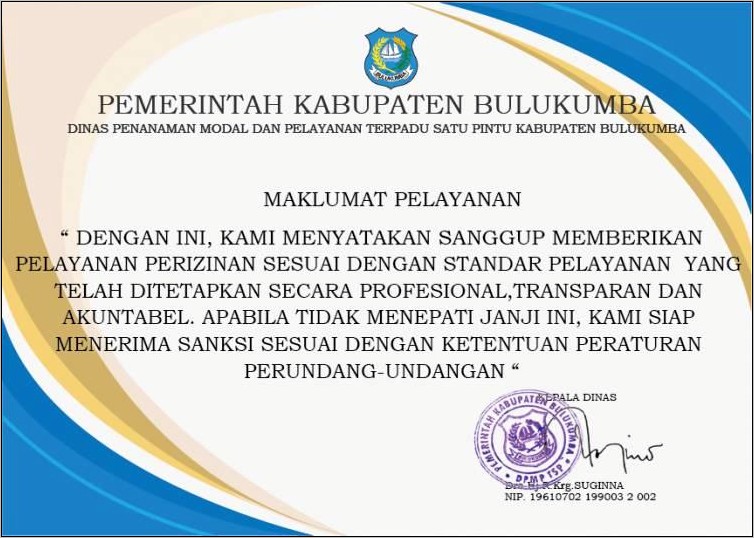 Contoh Surat Permohonan Ijin Kursus Ke Kadis Penanaman Modal