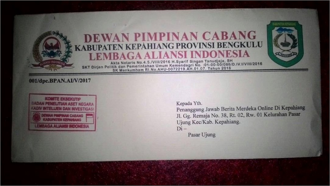 Contoh Surat Permohonan Informasi Publik Perorangan