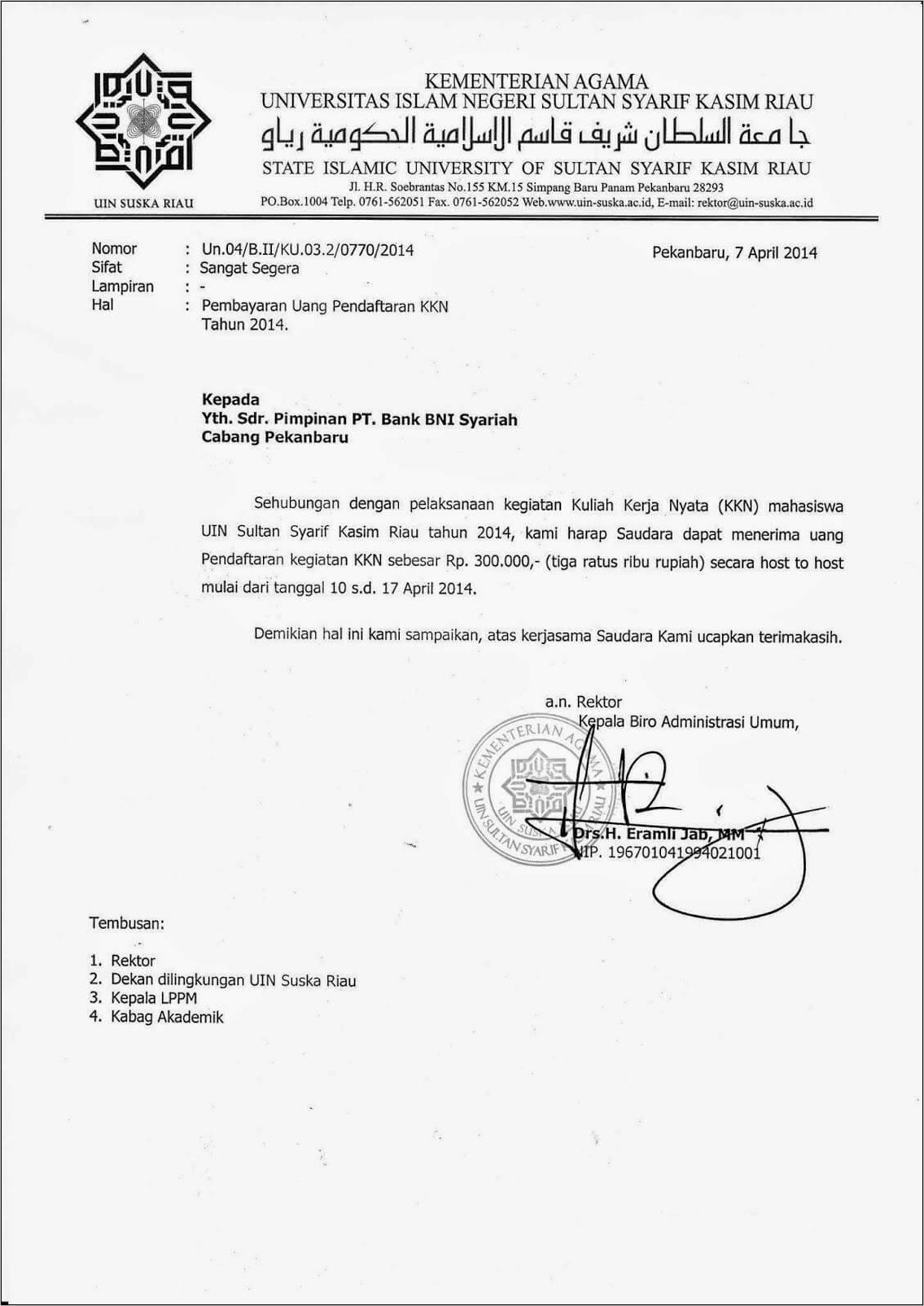 Contoh Surat Permohonan Izin Kegiatan Acara Ta'lim Ke Polsek