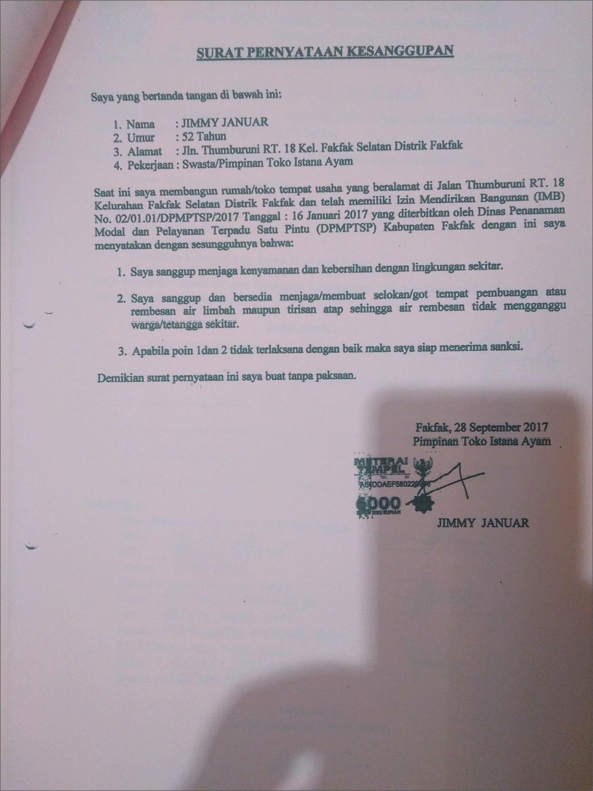 Contoh Surat Permohonan Izin Kegiatan Dinas Pariwisata