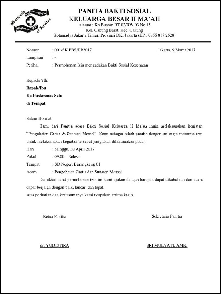 Contoh Surat Permohonan Izin Keluar Dari Sekolah Untuk Tu