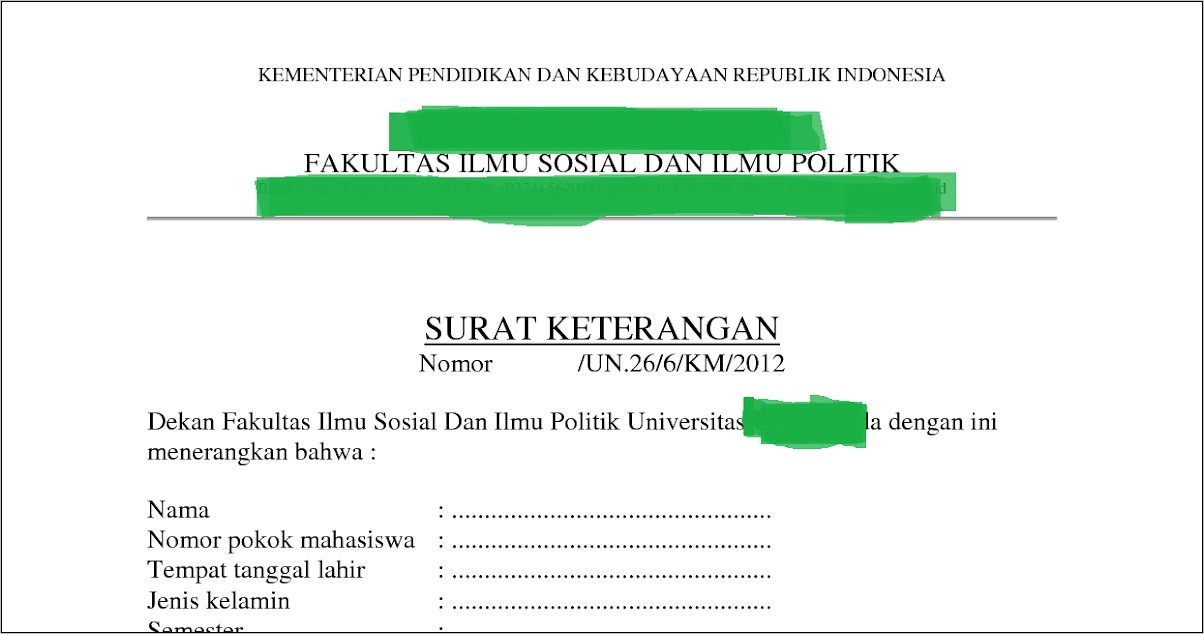 Contoh Surat Permohonan Izin Memasang Spanduk