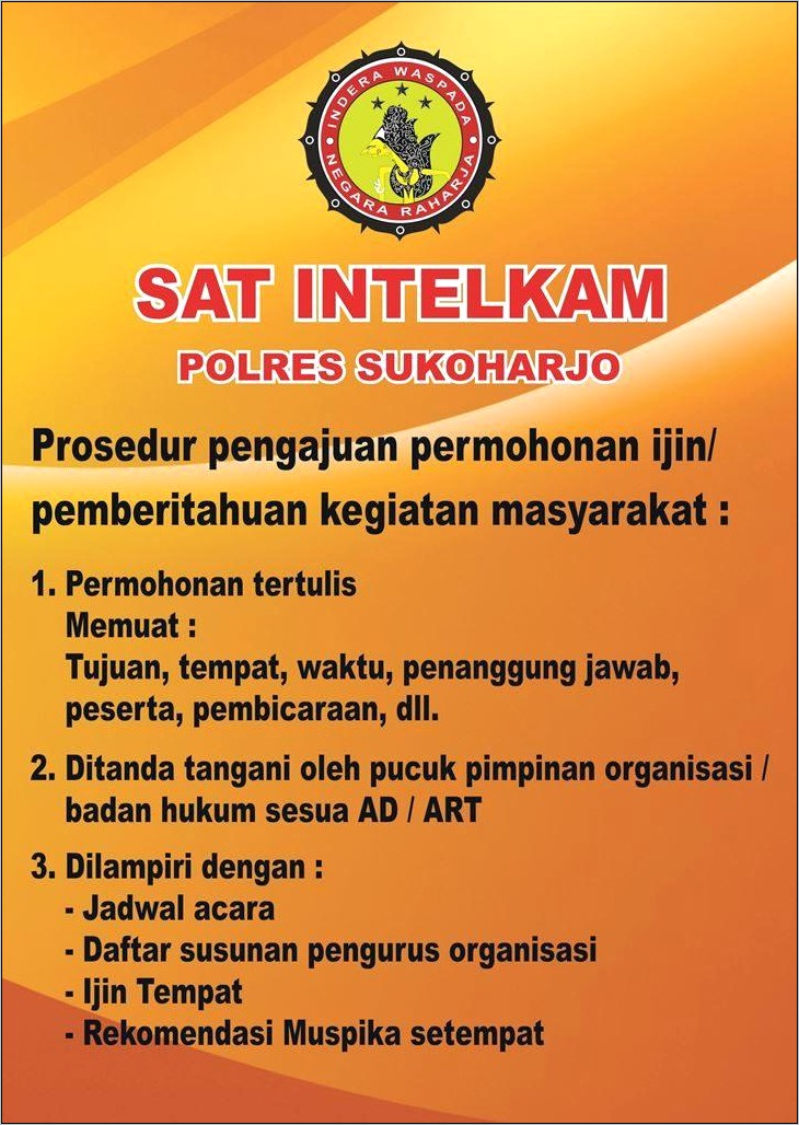 Contoh Surat Permohonan Izin Mengadakan Acara