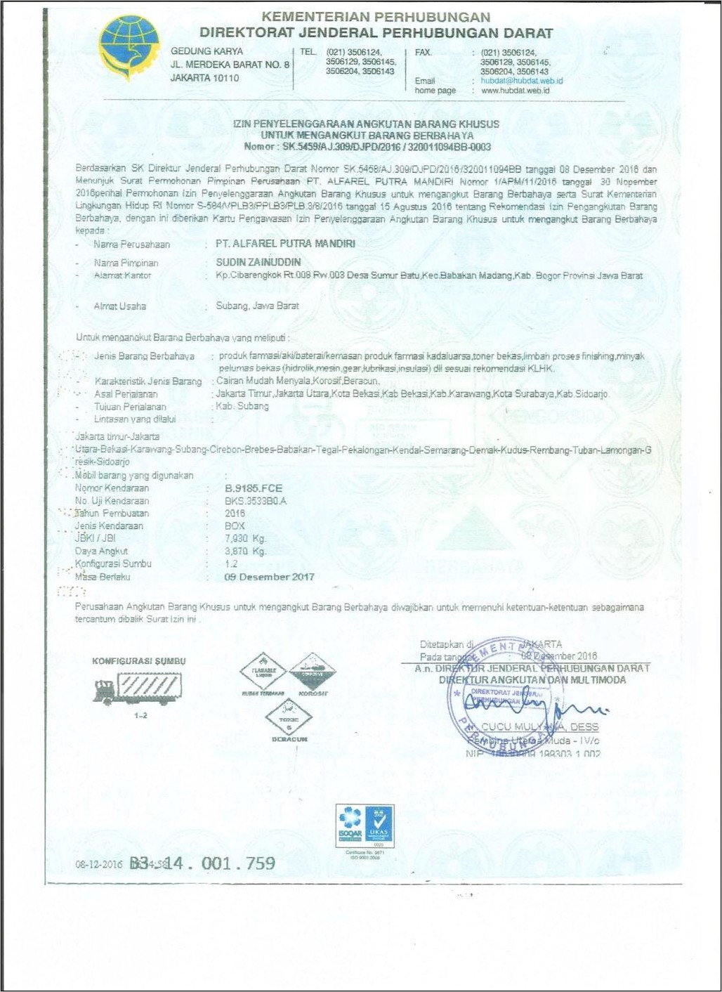 Contoh Surat Permohonan Izin Penyimpanan Limbah B3 Kalsel