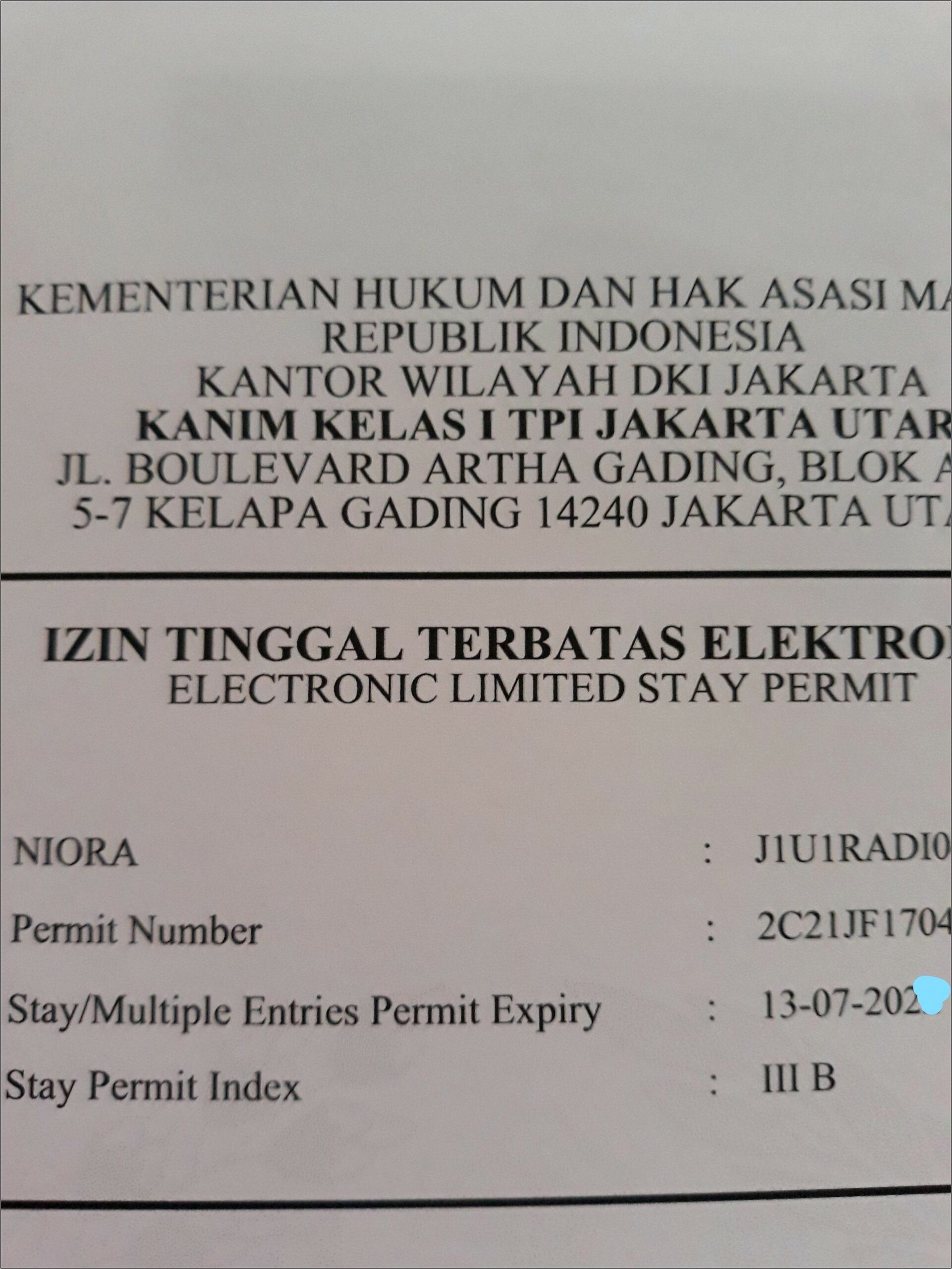 Contoh Surat Permohonan Izin Tinggal Terbatas Pelajar