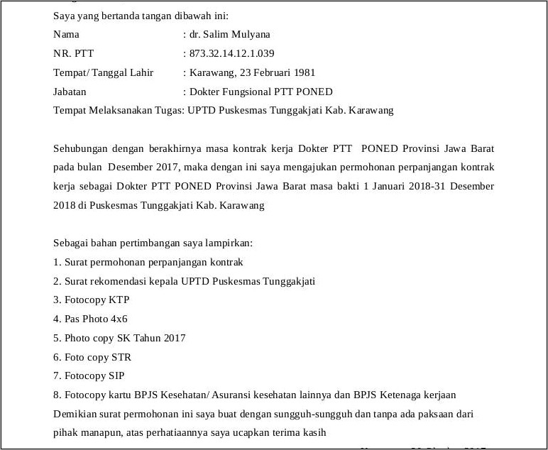 Contoh Surat Permohonan Jadwal Akad Rumah