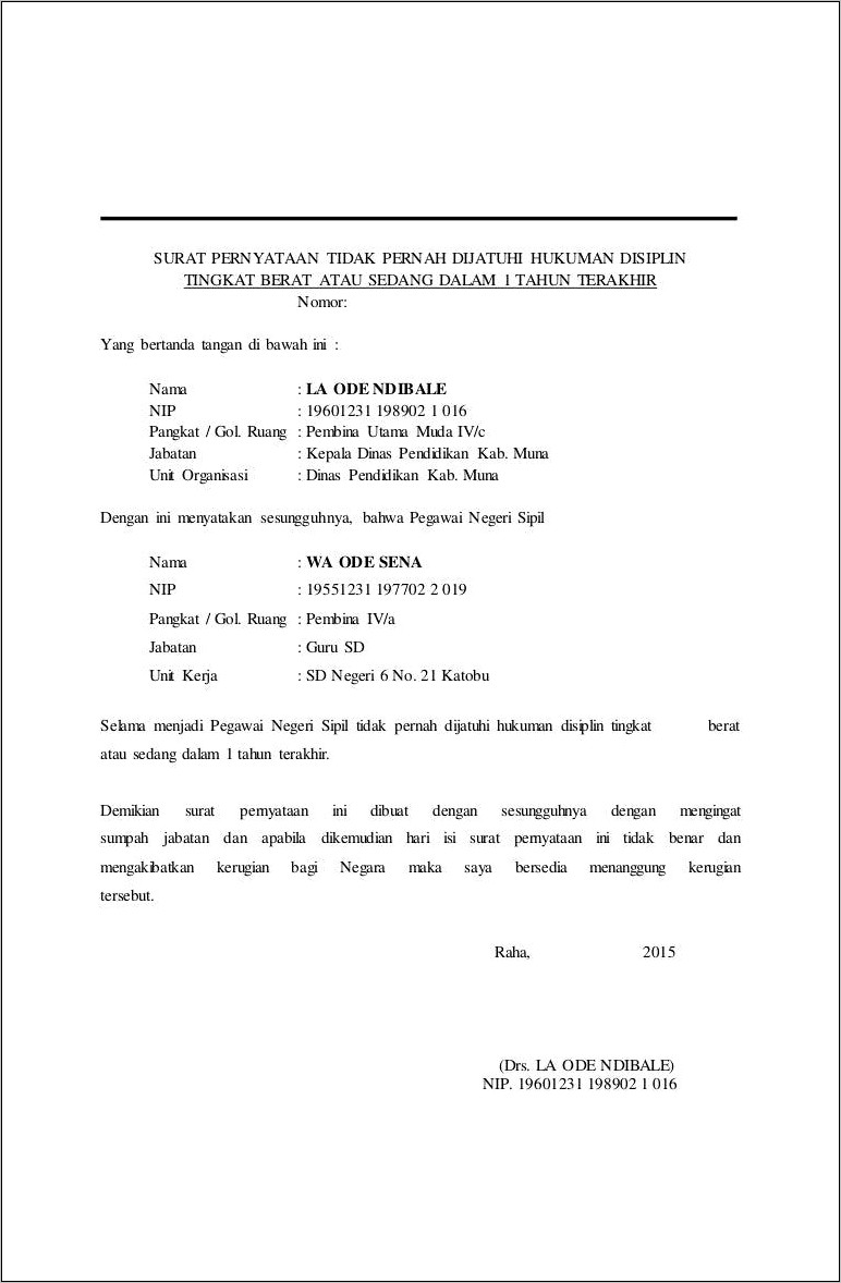 Contoh Surat Permohonan Kedisiplinan Di Sekolah