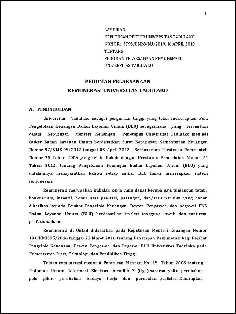 Contoh Surat Permohonan Kenaikan Grade Renumerasi