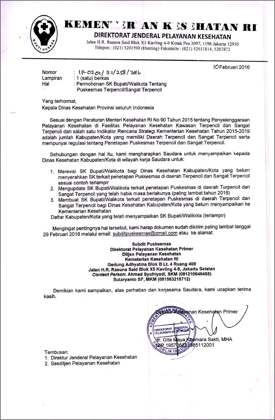 Contoh Surat Permohonan Kerjasama Pemeriksaan