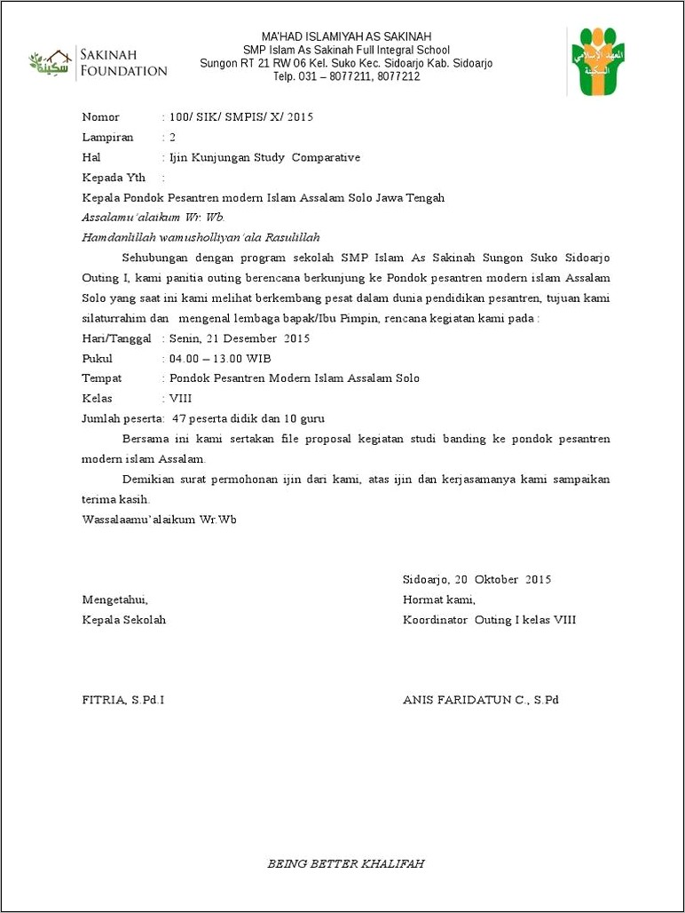 Contoh Surat Permohonan Kunjungan Dari Bupati