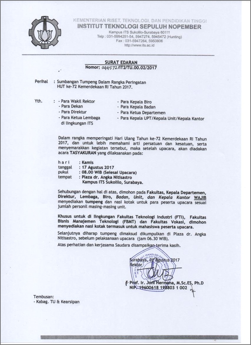 Contoh Surat Permohonan Kunjungan Ke Dinas Pemadam Kebakaran