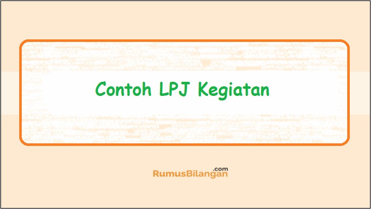 Contoh Surat Permohonan Lpj Kegiatan