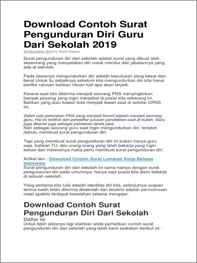 Contoh Surat Permohonan Maaf Kepada Guru Dalam Bahasa Inggris