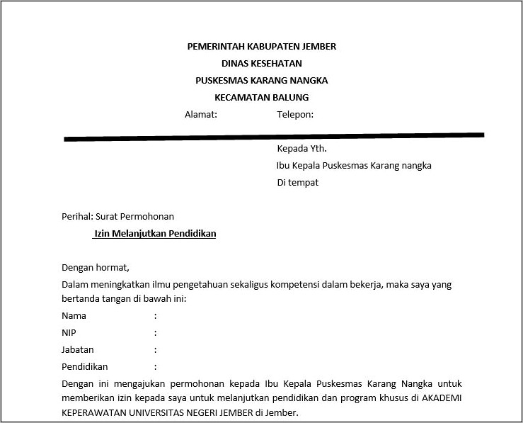 Contoh Surat Permohonan Mahasiswa Kepada Pimpinan Perguruan Tinggi