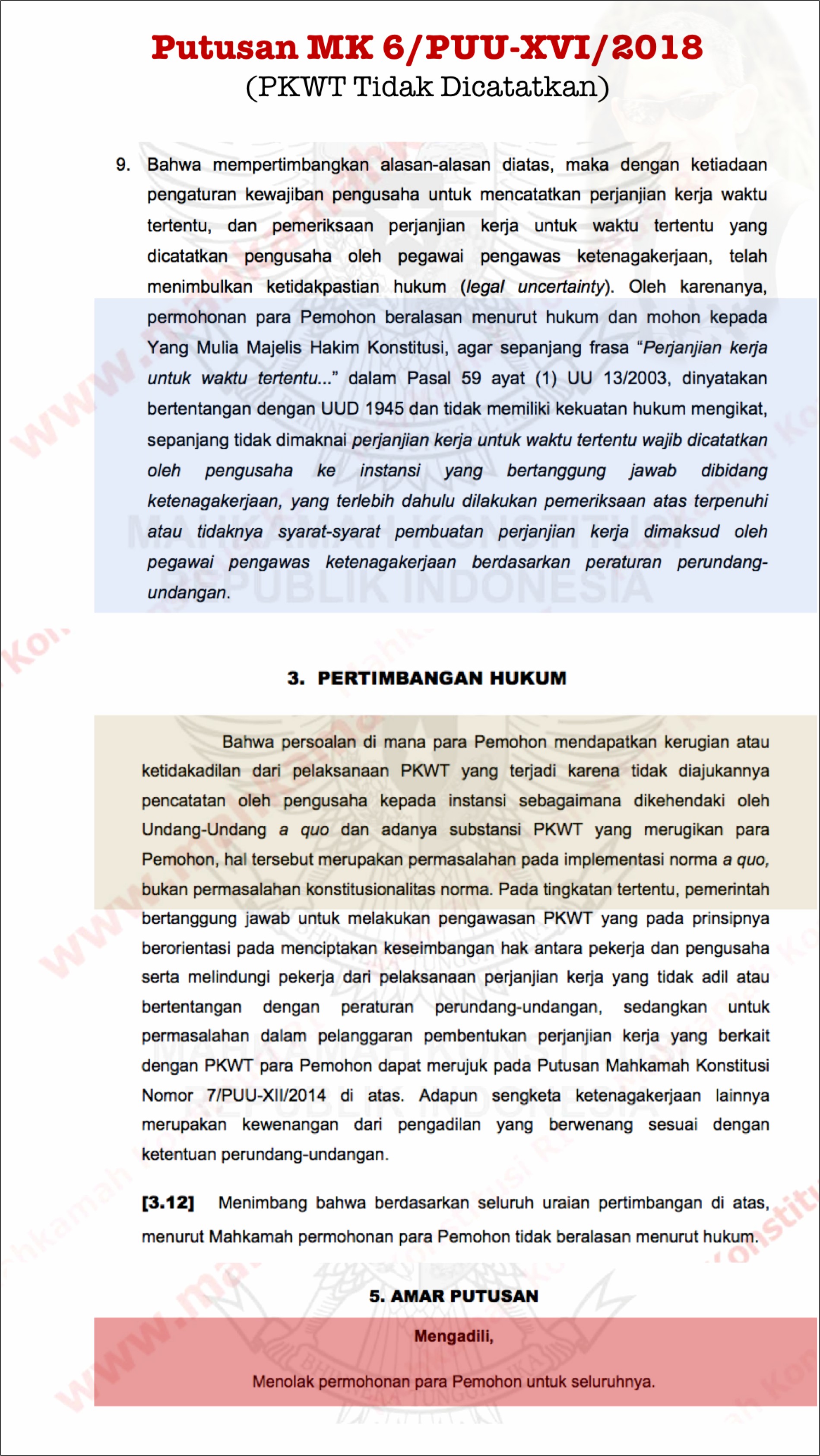 Contoh Surat Permohonan Mediasi Phk
